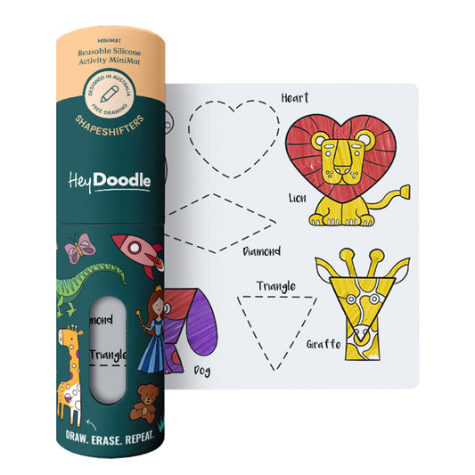 Mini Silicone Coloring Mat Shapes