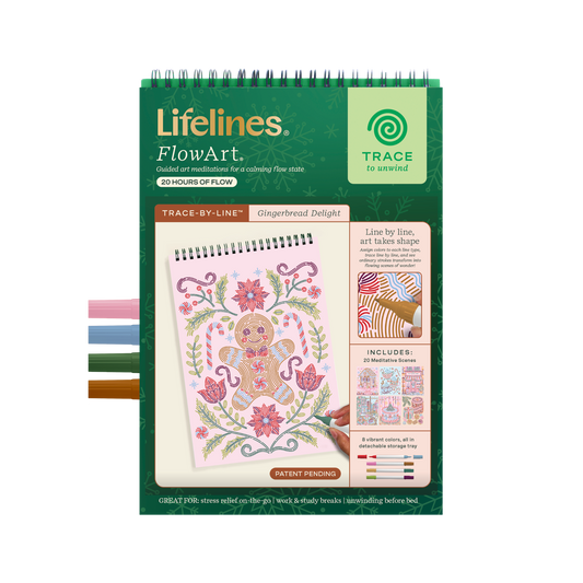 Flow Art Trace by Line Gingerbread Delight