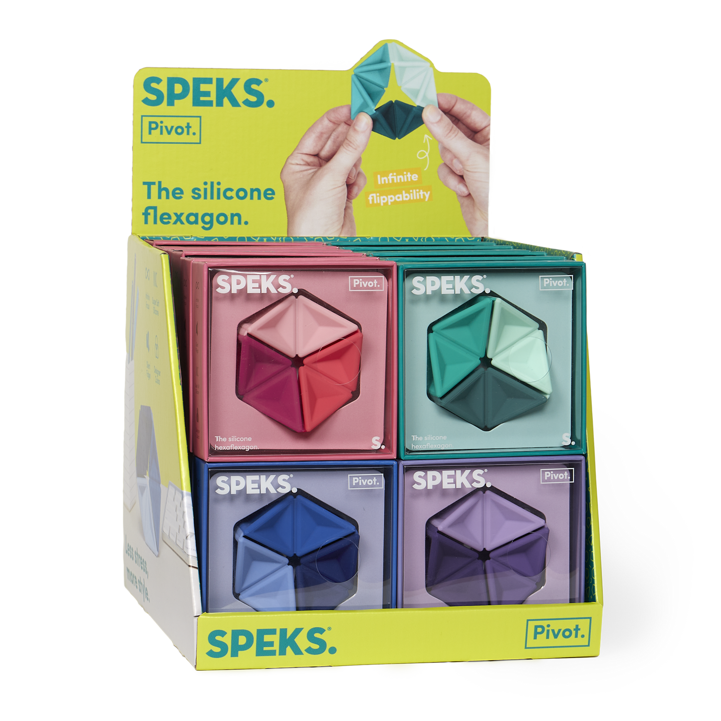 Pivot Silicon Flexagon Fidget