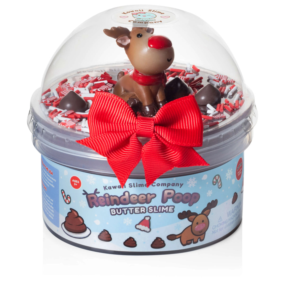 Kawaii Reindeer Poop Butter Slime