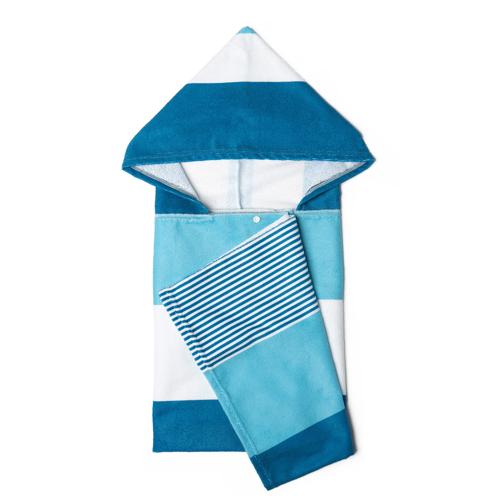 Juice Box Hooded Towel Marine Blue