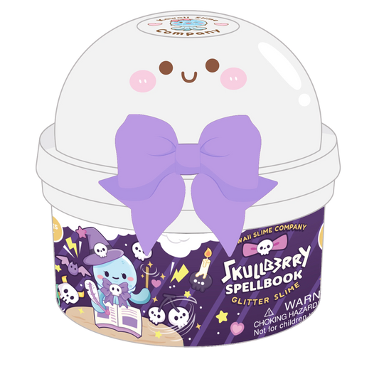 Skullberry Spellbook Glitter Slime