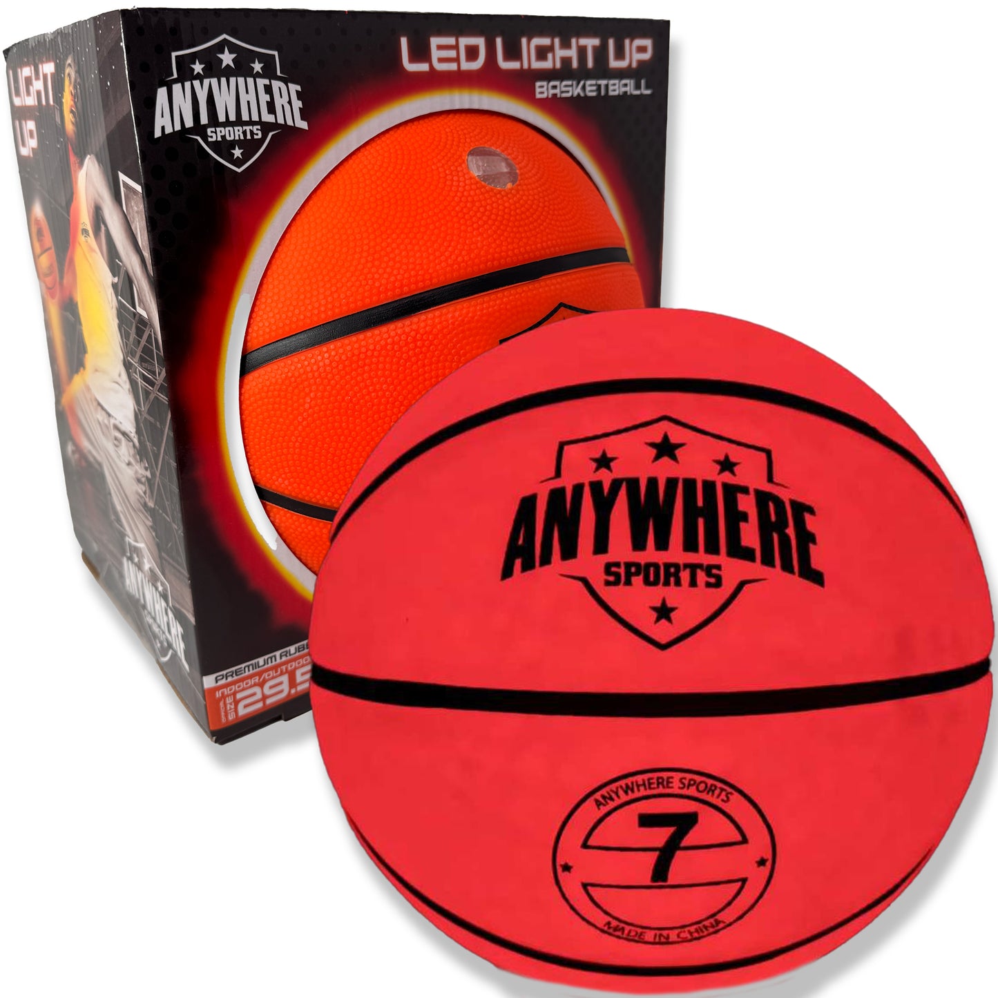 Pro Glow Light Up Basketball Size 7