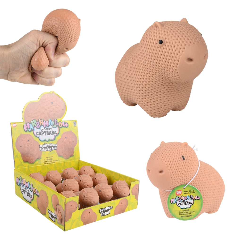 Marshmallow Crochet Capybara Squishy