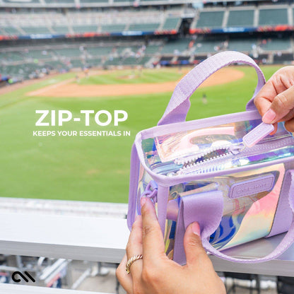 Case-Mate Clear Stadium Bag: Varsity Red Bow