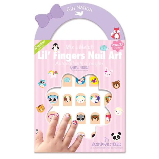 Lil Fingers Nail Art Animal Friends