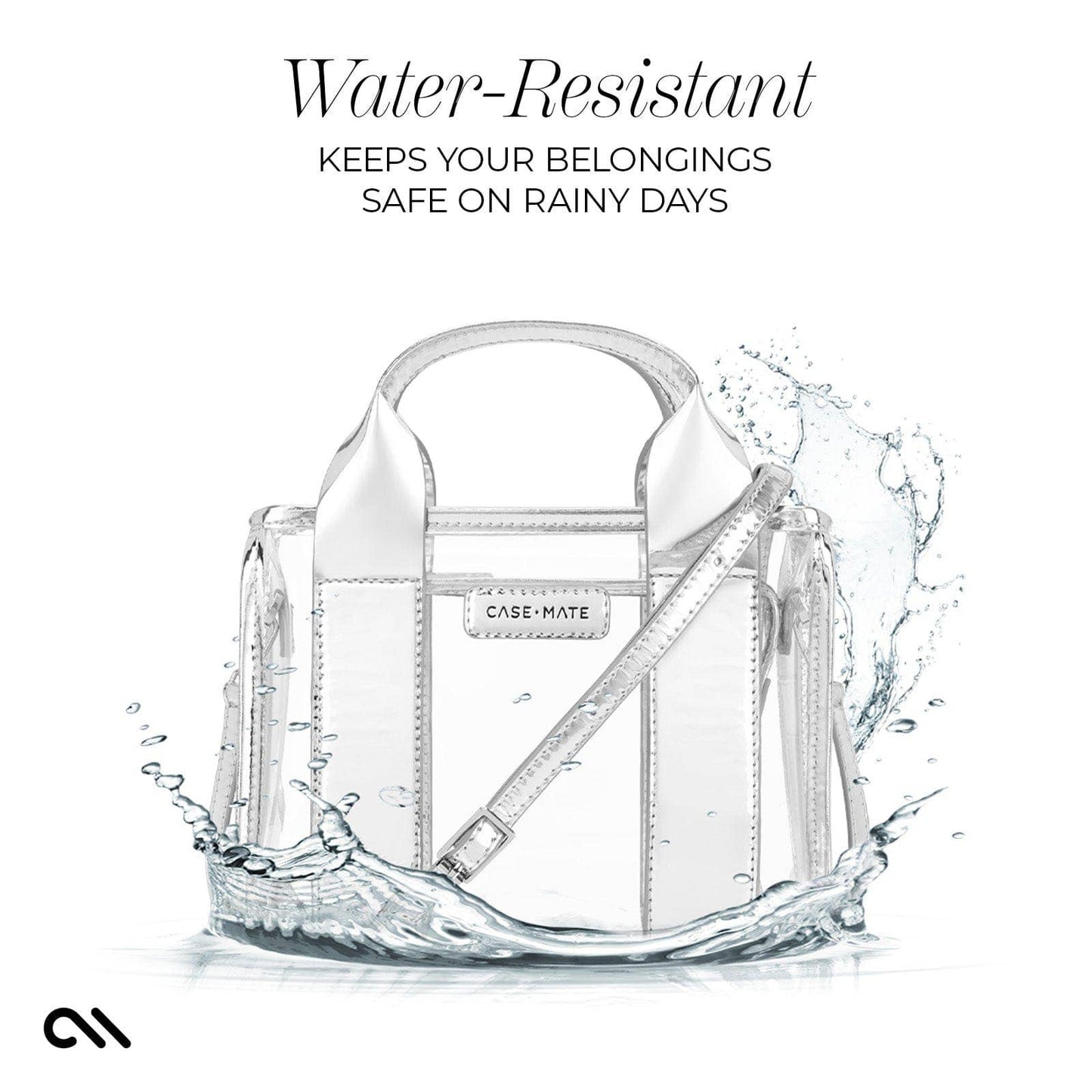 Case-Mate Clear Stadium Bag: Varsity Red Bow