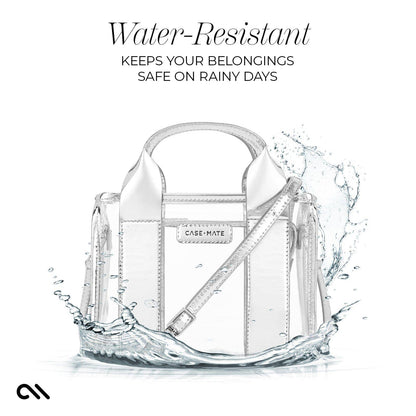 Case-Mate Clear Stadium Bag: Varsity Red Bow