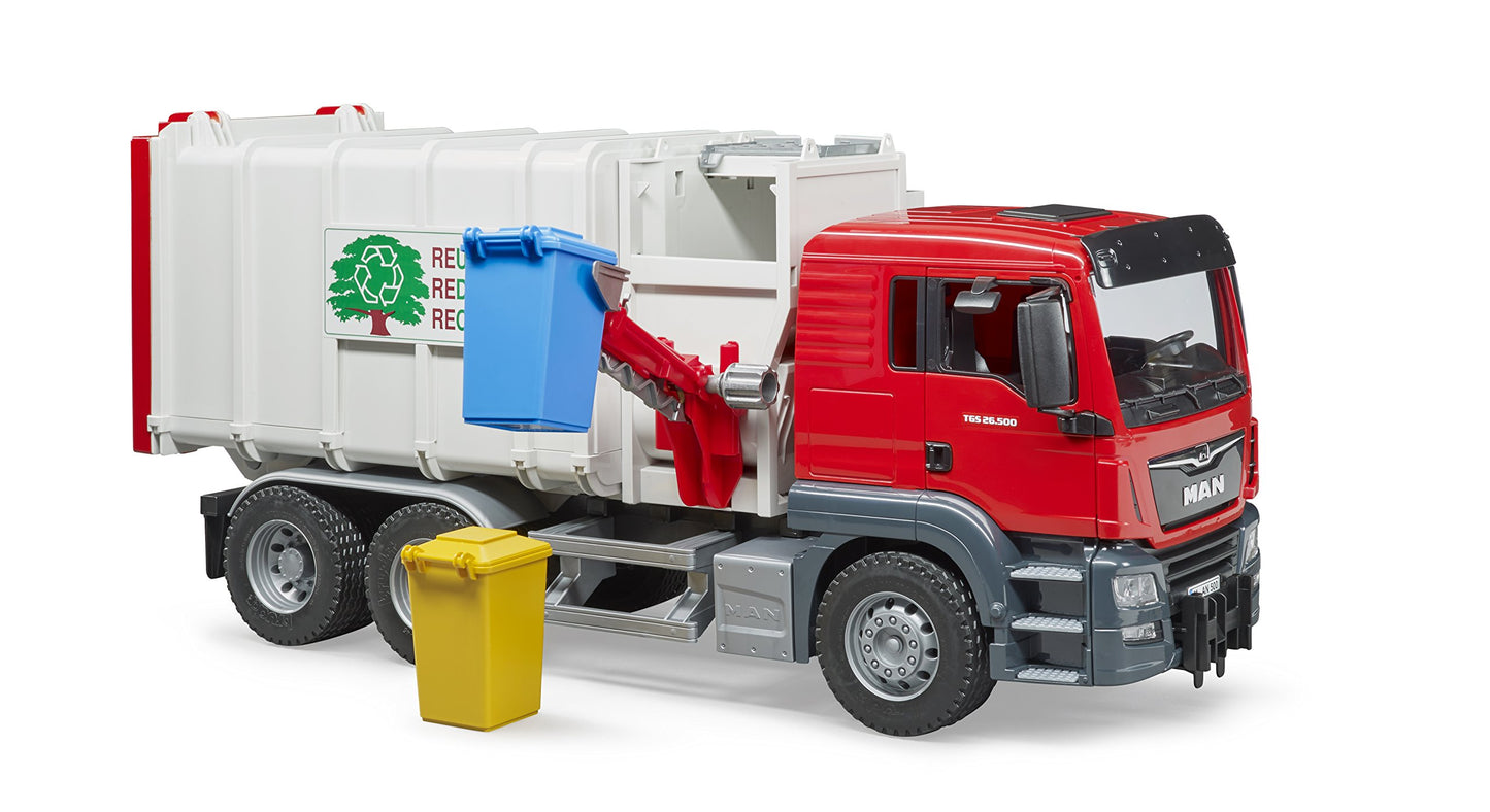 Man Loading Garbage Truck