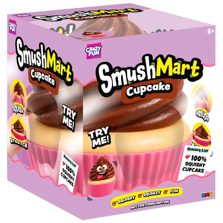 Smushmart Giant Vanilla Cupcake Squishy