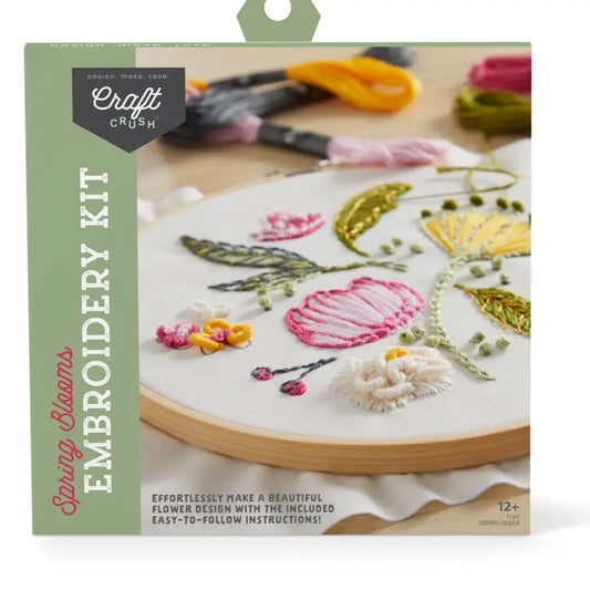Spring Blooms Embroidery Kit