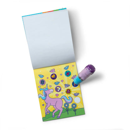 Sticker Wow Purple Unicorn