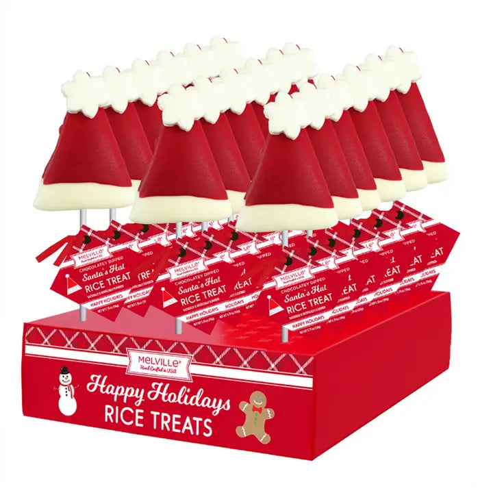 Santa Hat Rice Krispy Treat