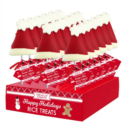Santa Hat Rice Krispy Treat