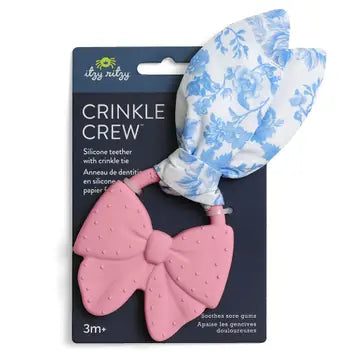 Crinkle Crew Pink Bow