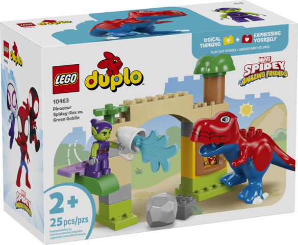 Dinosaur Spidey Rex vs Green Goblin Duplo