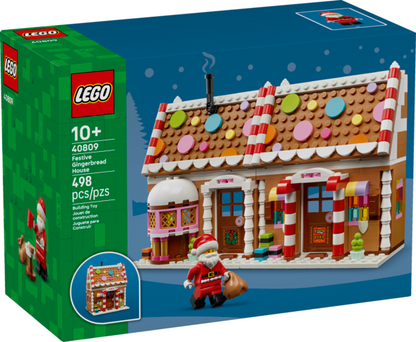 Festive Gingerbread House 40809