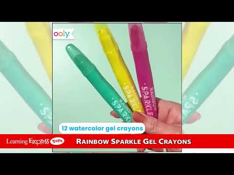 Rainbow Sprkl Gel Crayons