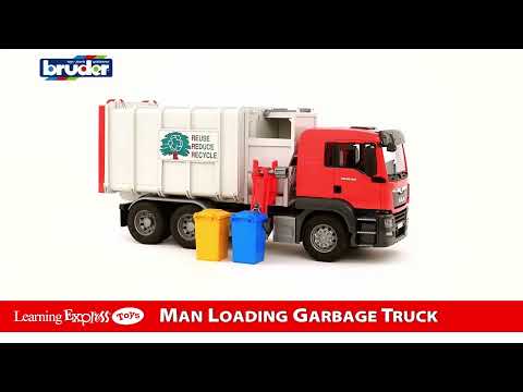 Man Loading Garbage Truck