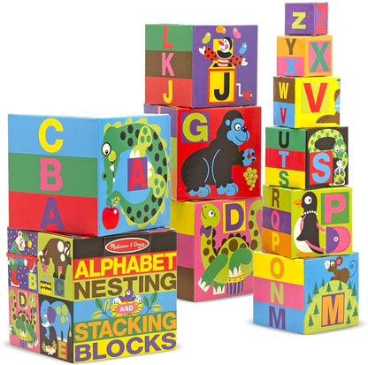Alphabet Nest Stack Block
