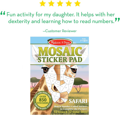Safari Mosaic Sticker Pad