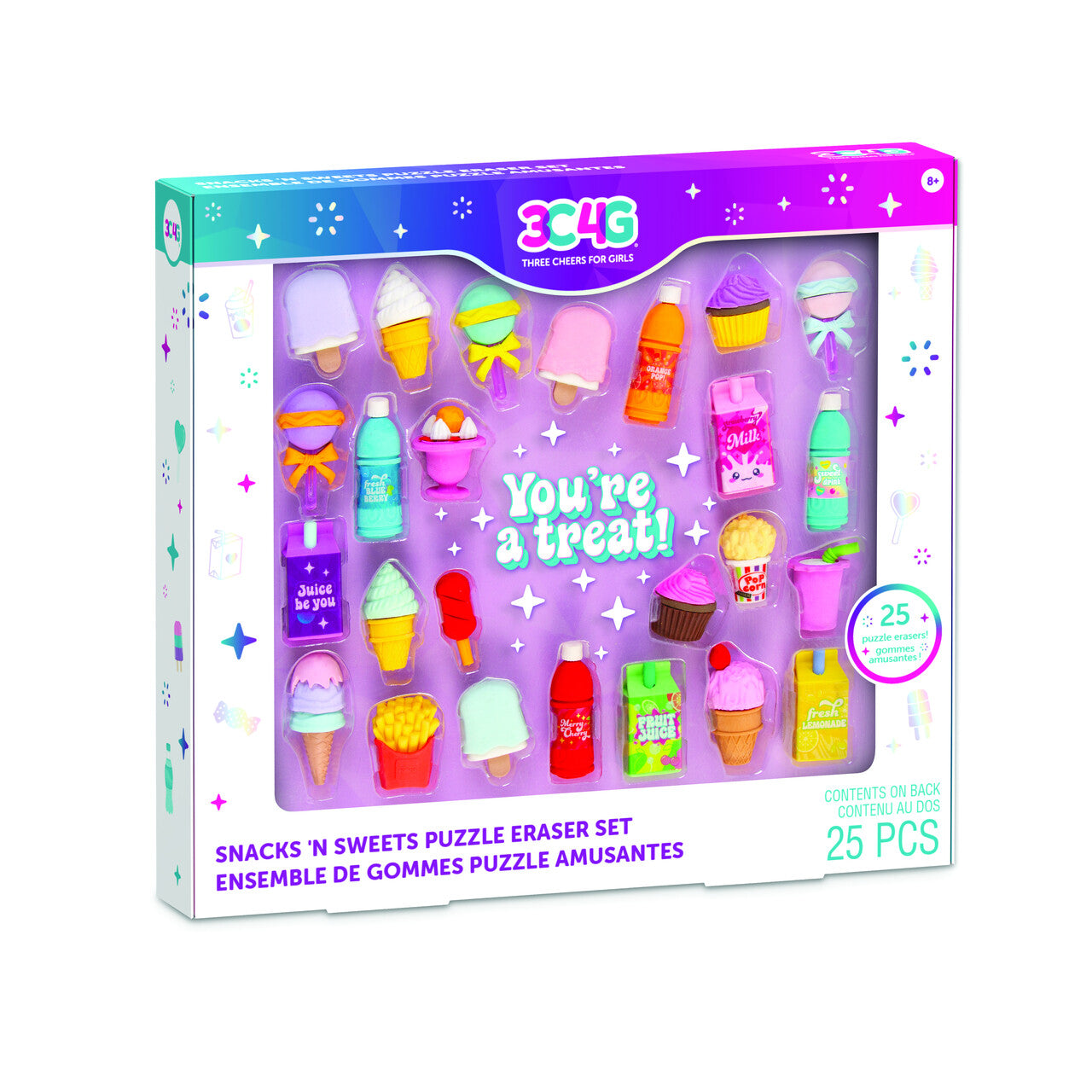 Snacks Sweets Erasers