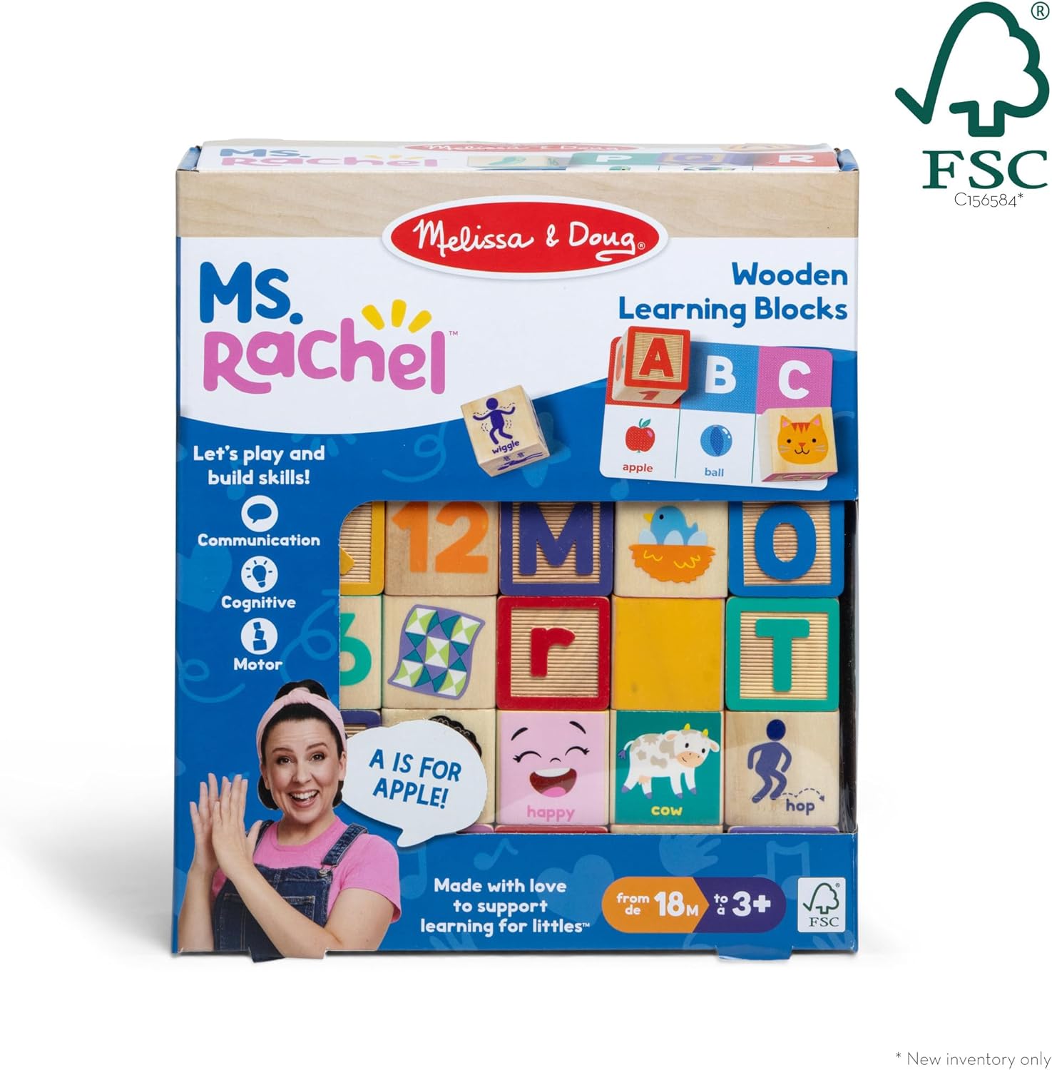 Ms Rachel Blocks Card Set