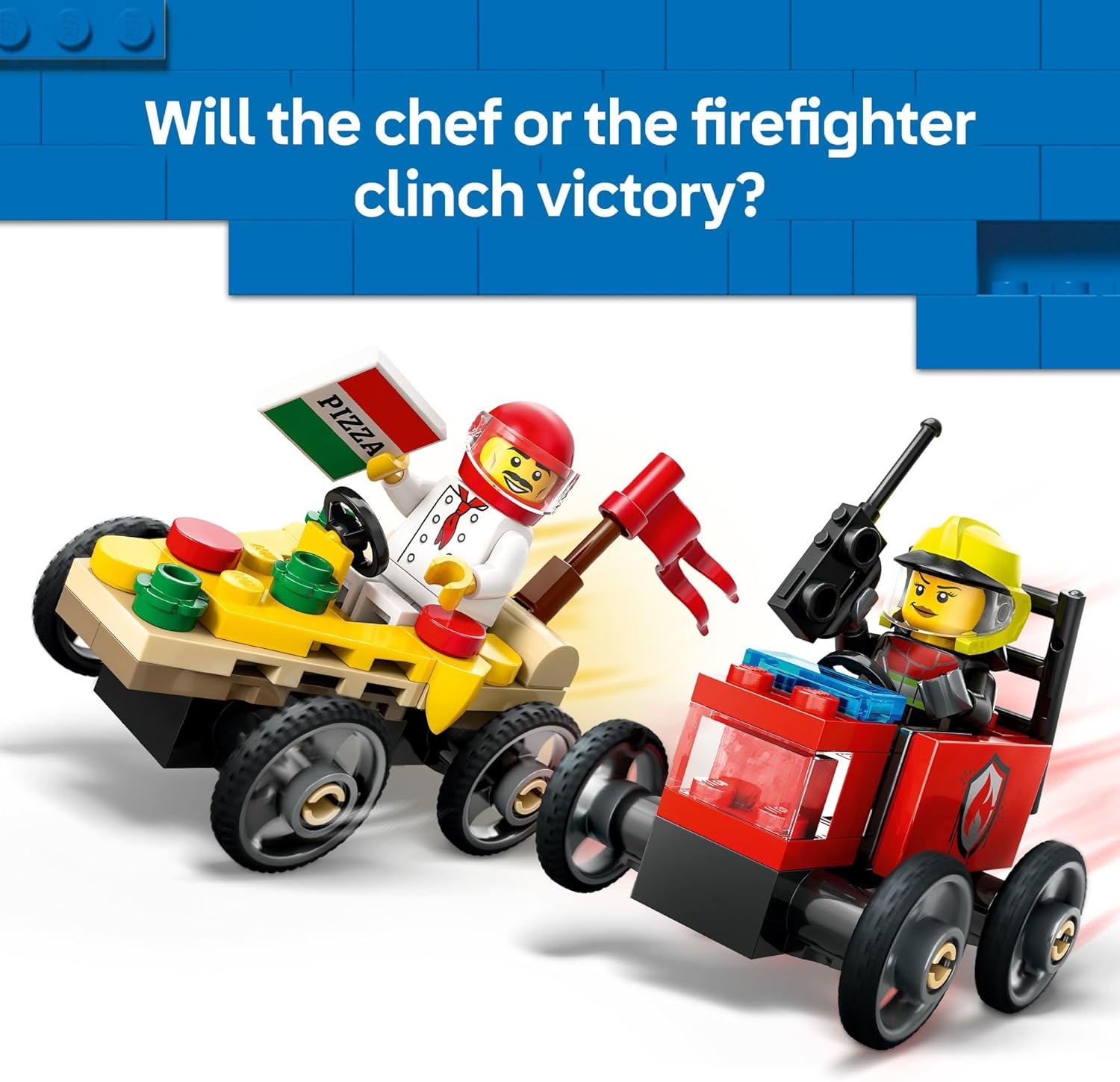 Pizza Vs Fire Race Car