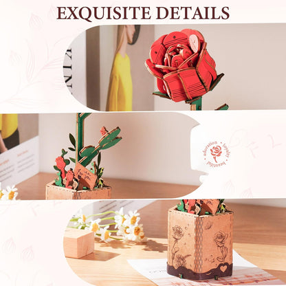 Red Rose 3d Puzzle