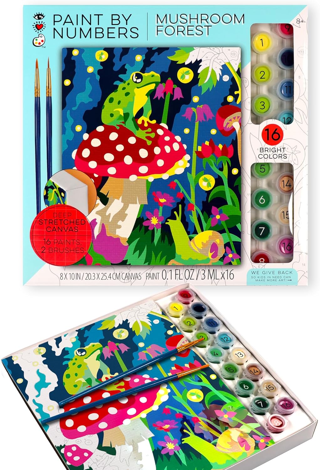 Paint by Number Mushroom