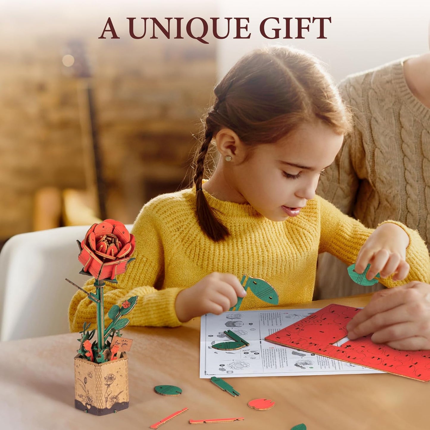 Red Rose 3d Puzzle