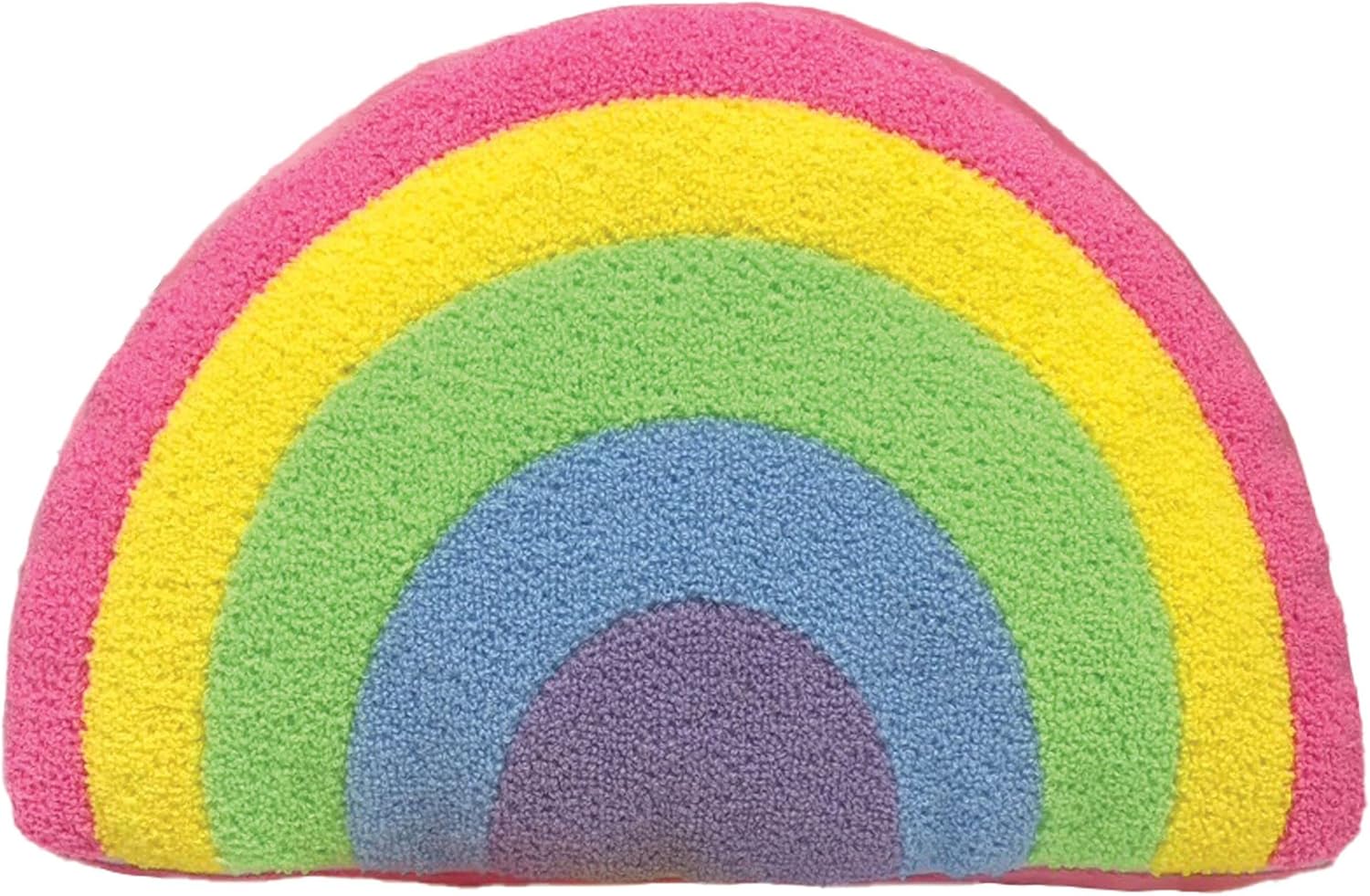 Chenille Rainbow Pillow