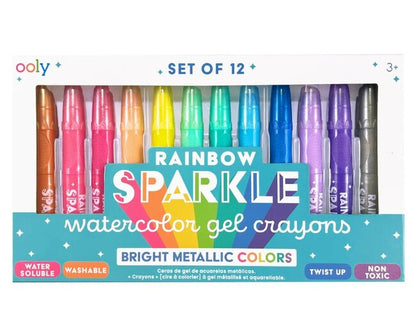 Rainbow Sprkl Gel Crayons