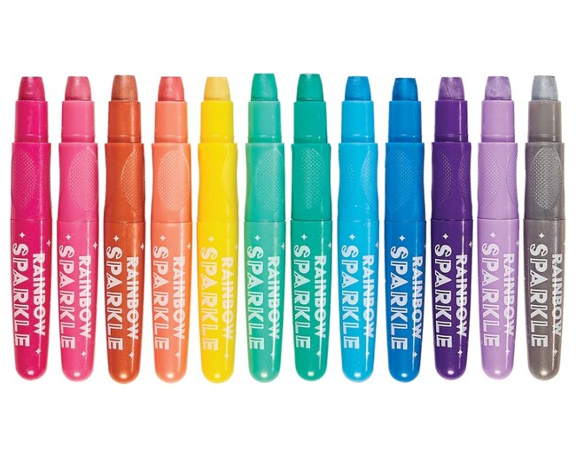 Rainbow Sprkl Gel Crayons