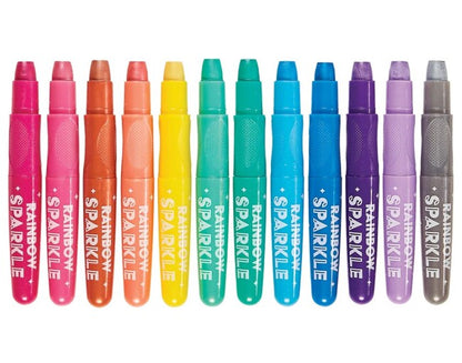 Rainbow Sprkl Gel Crayons