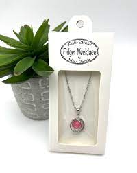 Fidget Necklace Gem Spinn