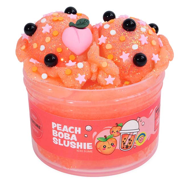 Peach Boba Slushie Slime