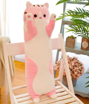 Long Plush Pink Cat