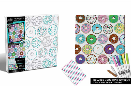 Glitter Coloring Donuts